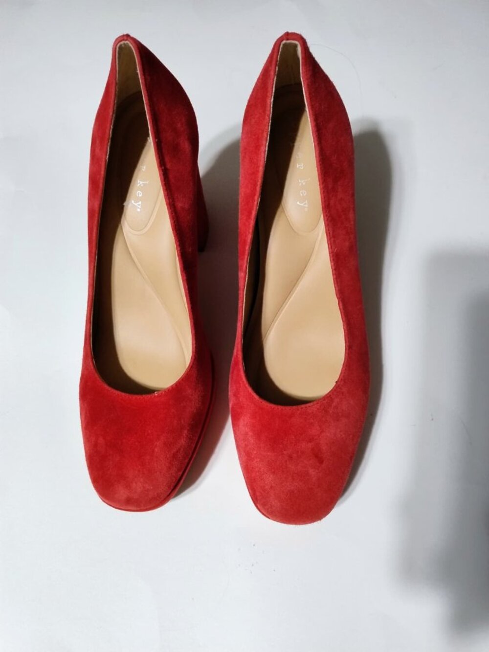 Copper Key Red Flirty Suede Platform Pums size 8 and 9 New